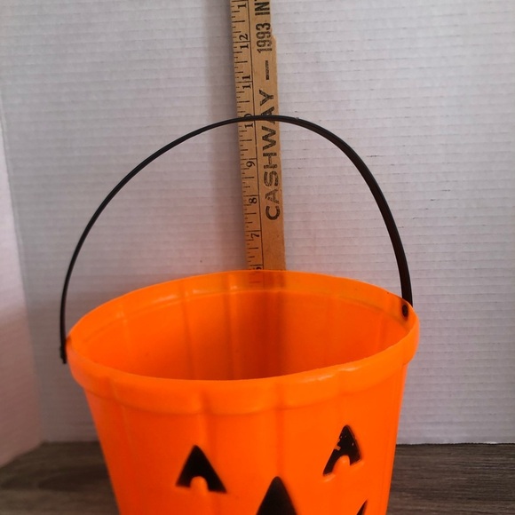 Vtg Blow Mold Halloween Bucket - Picture 7 of 12